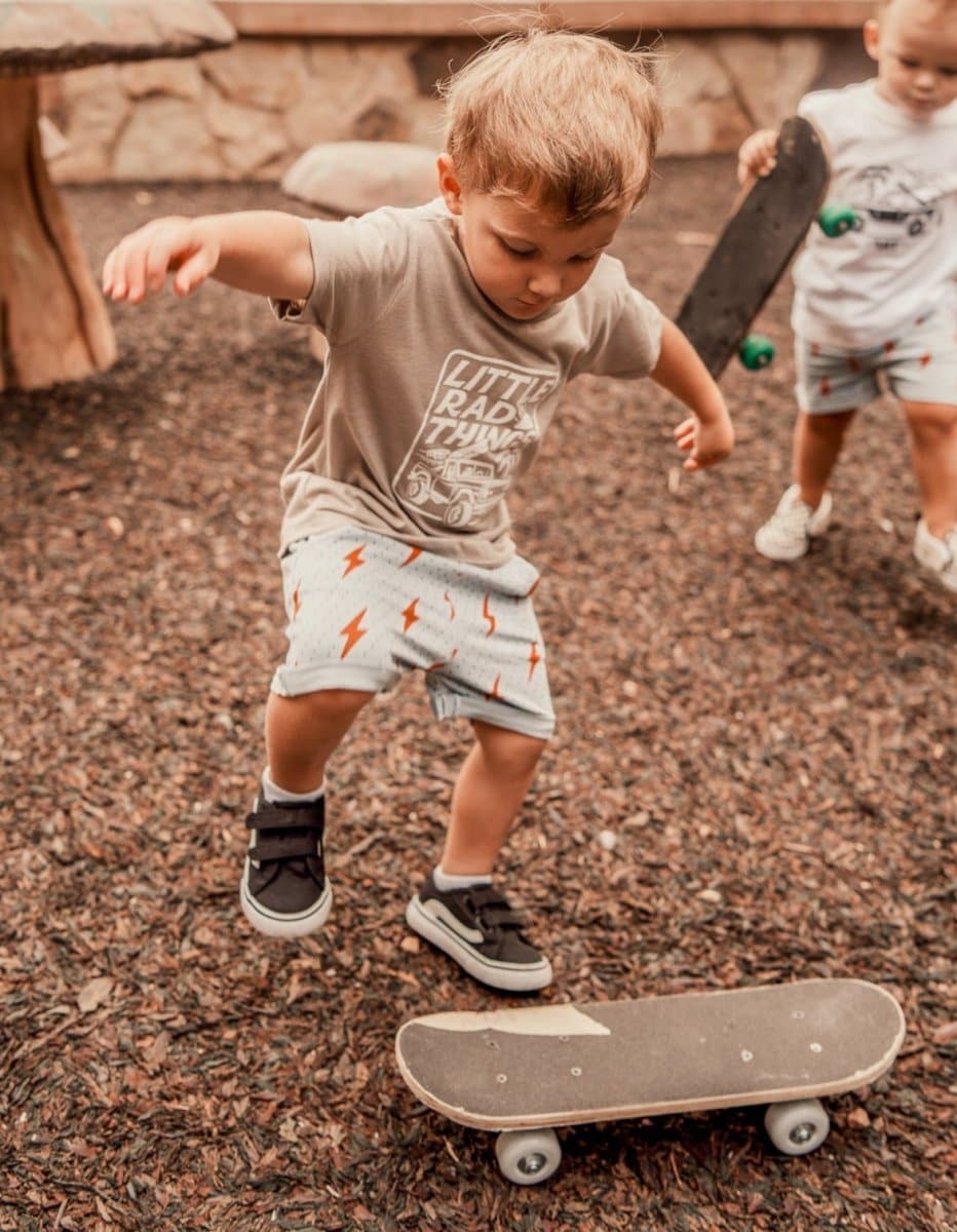 LITTLE RAD THINGS SPARK RETRO SHORTS | Playroom Avenue