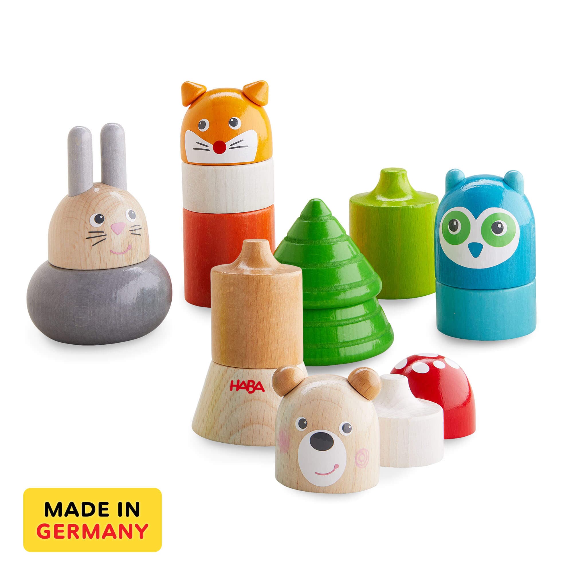 HABA Forest Animals Wooden Stacking Toy | Playroom Avenue