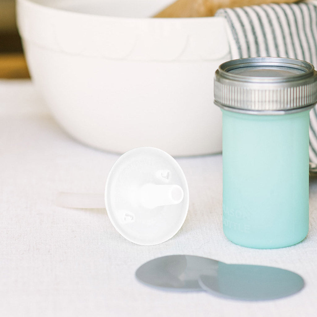 Mason Bottle Silicone Straw Tops, 2 Pack | Playroom Avenue