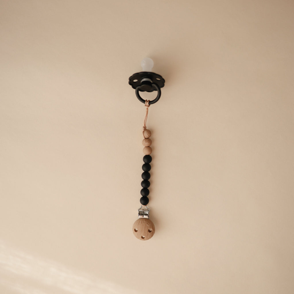 Mushie Silicone Pacifier Clip | Eva | Playroom Avenue