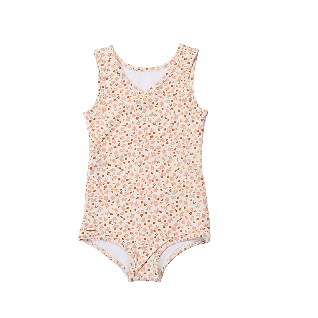 GRECH & CO. Sweetheart 1 Piece Swimsuit | UPF + Recycled - Sunset Meadow | Playroom Avenue