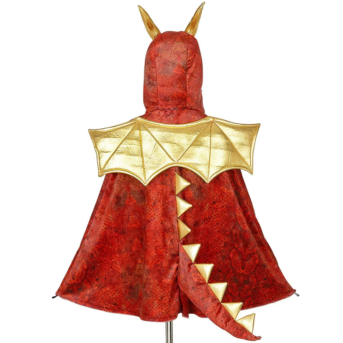 Souza Red Dragon Costume Cape for Kids - Carnival & Festive Use | Playroom Avenue