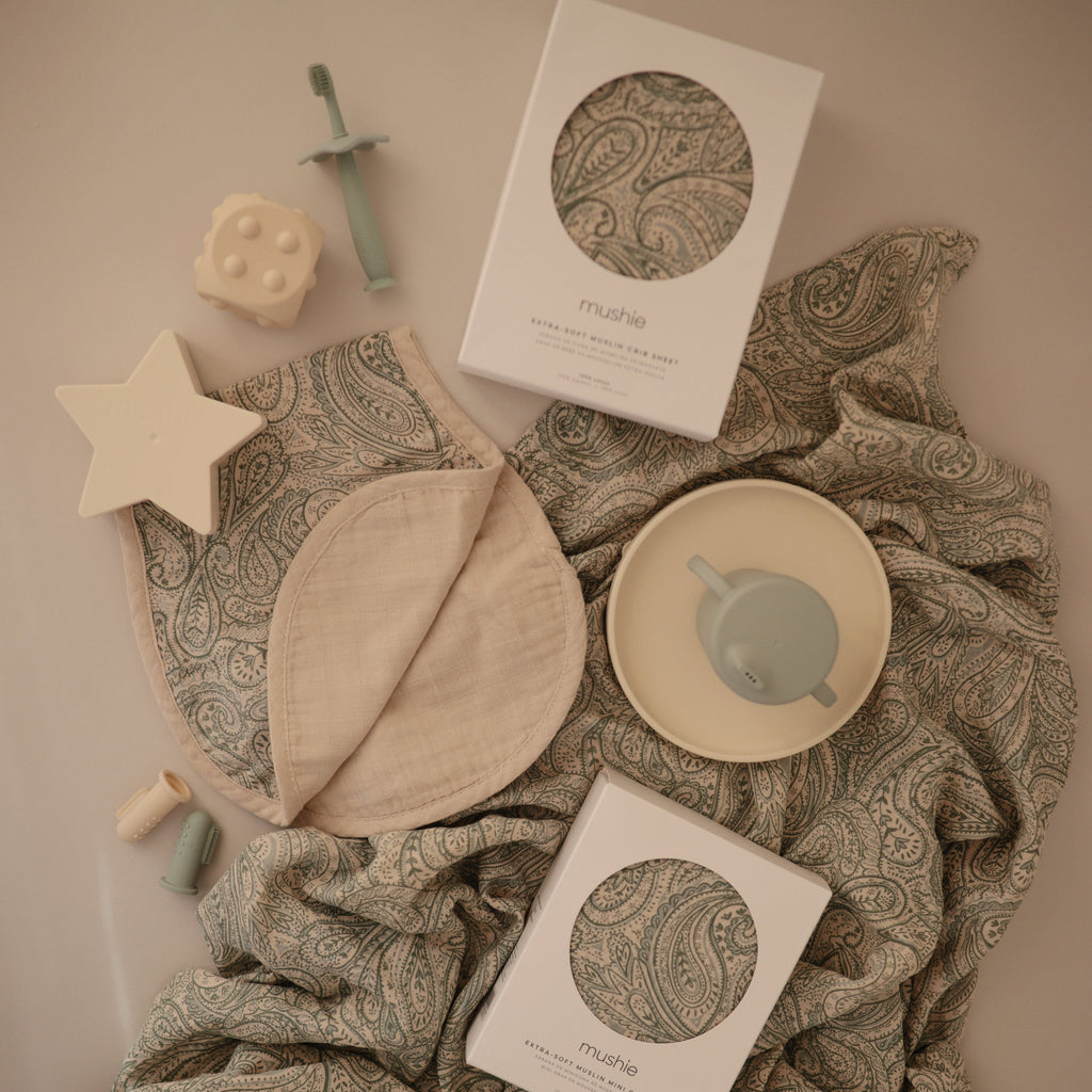 Mushie Organic Cotton Muslin Swaddle Blanket | Playroom Avenue