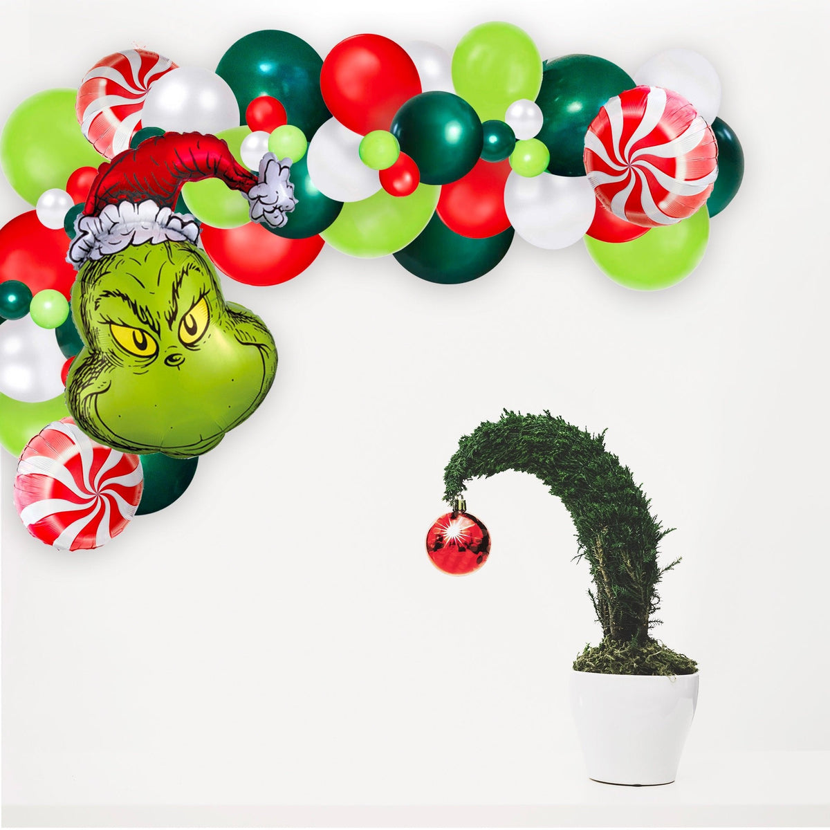 Ellie's Party Supply Grinchmas Inspired Christmas Balloon Garland Kit | Playroom Avenue