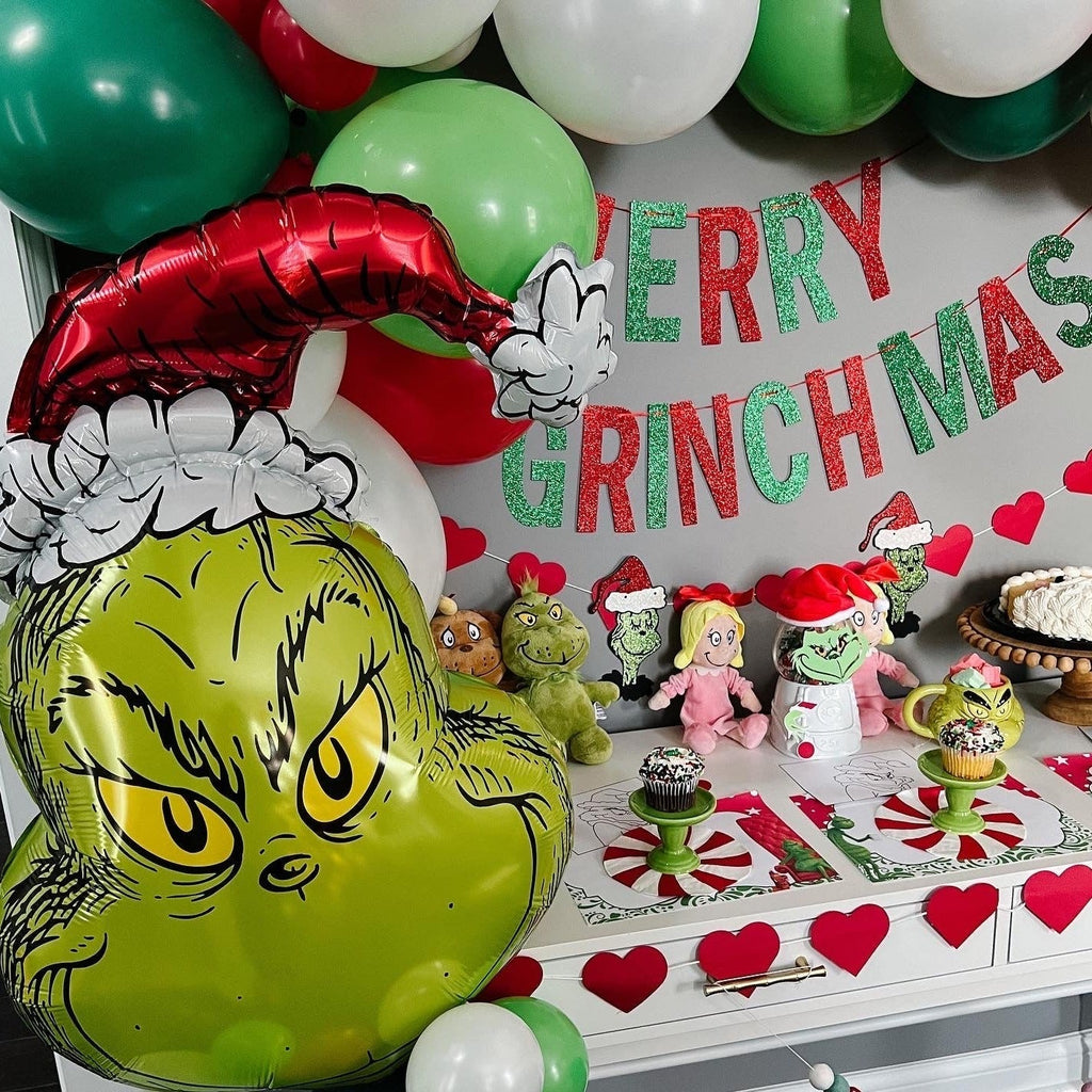 Ellie's Party Supply Grinchmas Inspired Christmas Balloon Garland Kit | Playroom Avenue