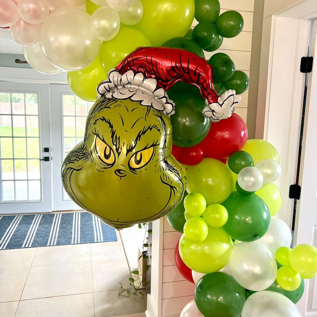 Ellie's Party Supply Grinchmas Inspired Christmas Balloon Garland Kit | Playroom Avenue