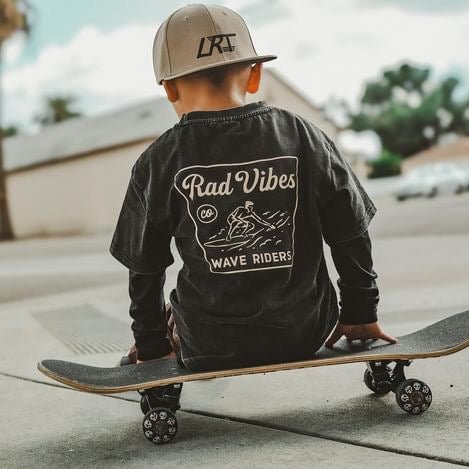 LITTLE RAD THINGS THE MAVERICKS TEE - BLACK | Playroom Avenue