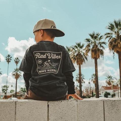LITTLE RAD THINGS THE MAVERICKS TEE - BLACK | Playroom Avenue