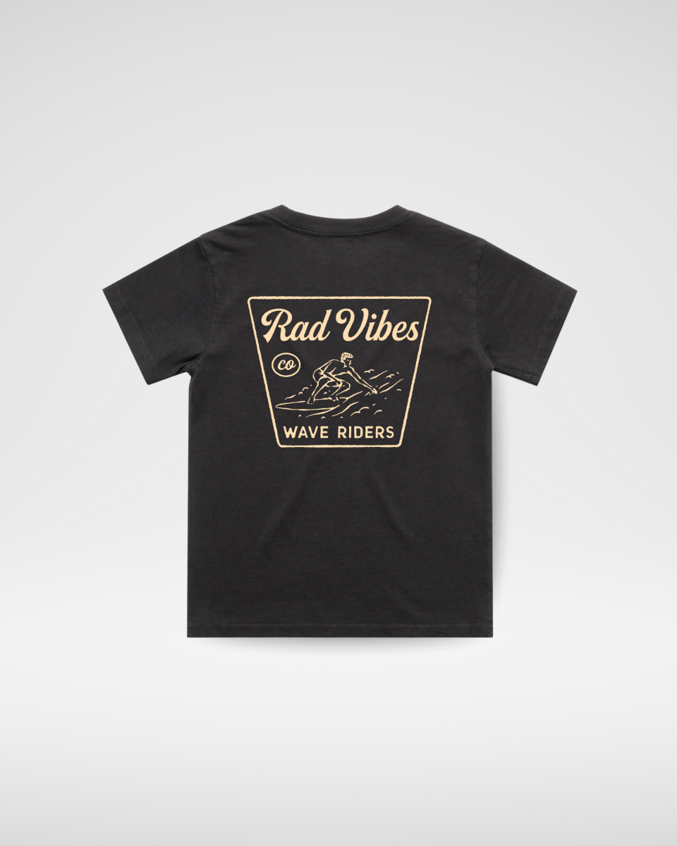 LITTLE RAD THINGS THE MAVERICKS TEE - BLACK | Playroom Avenue