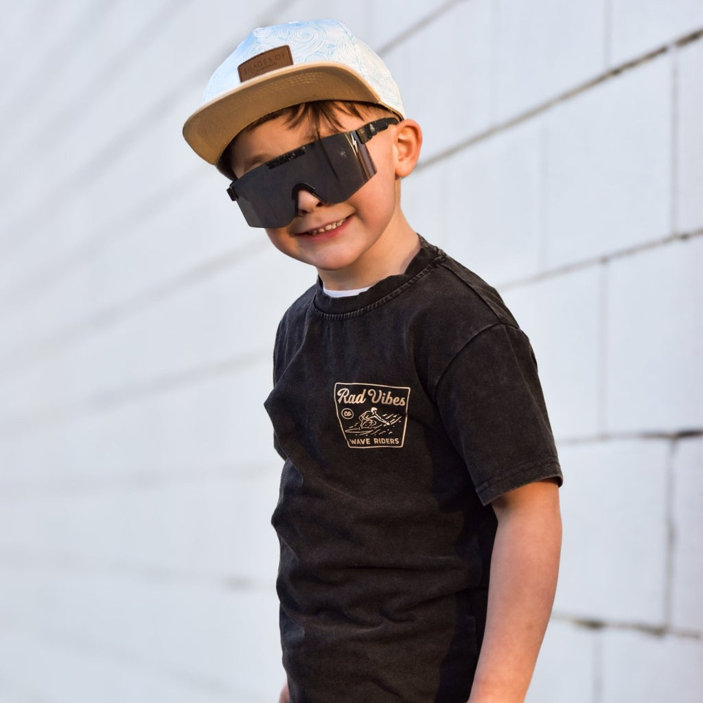 LITTLE RAD THINGS THE MAVERICKS TEE - BLACK | Playroom Avenue