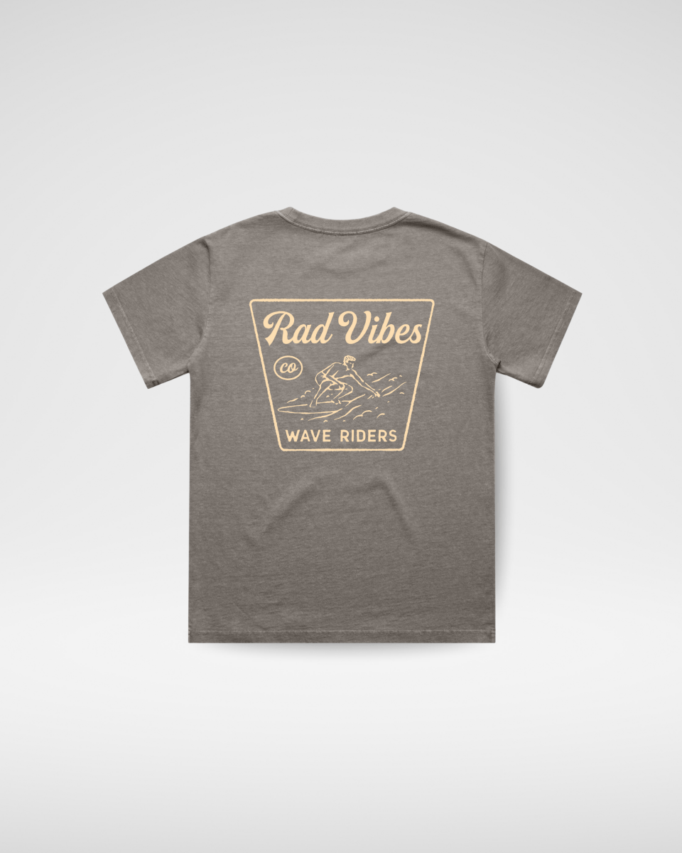 LITTLE RAD THINGS THE MAVERICKS TEE - FADED GREY | Playroom Avenue