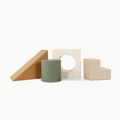 Gathre Block Playset Camel • Ivory • Thyme • Millet | Playroom Avenue