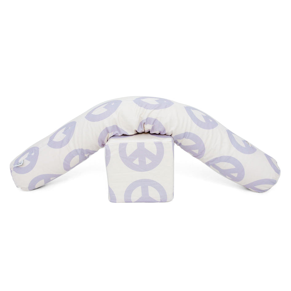 Toki Kids Cream Peace Sign Support Pillow | Playroom Avenue