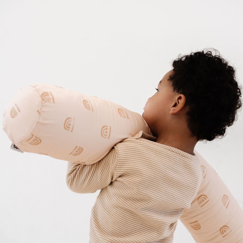 Toki Kids Rainbow Peach Support Pillow | Playroom Avenue