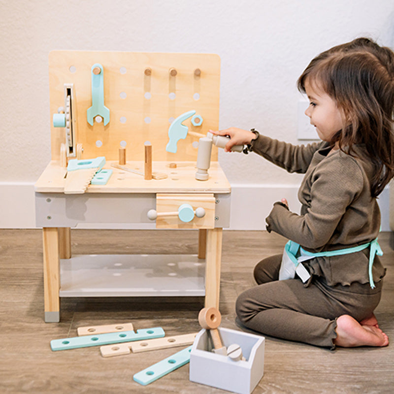 Wonder and Wise Little Builder Workbench | Playroom Avenue