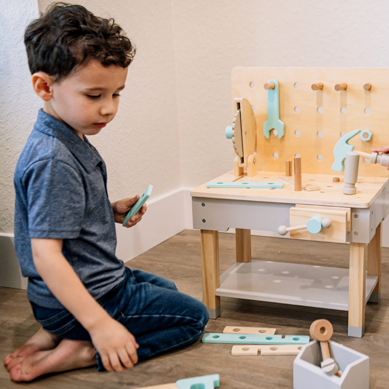 Wonder and Wise Little Builder Workbench | Playroom Avenue