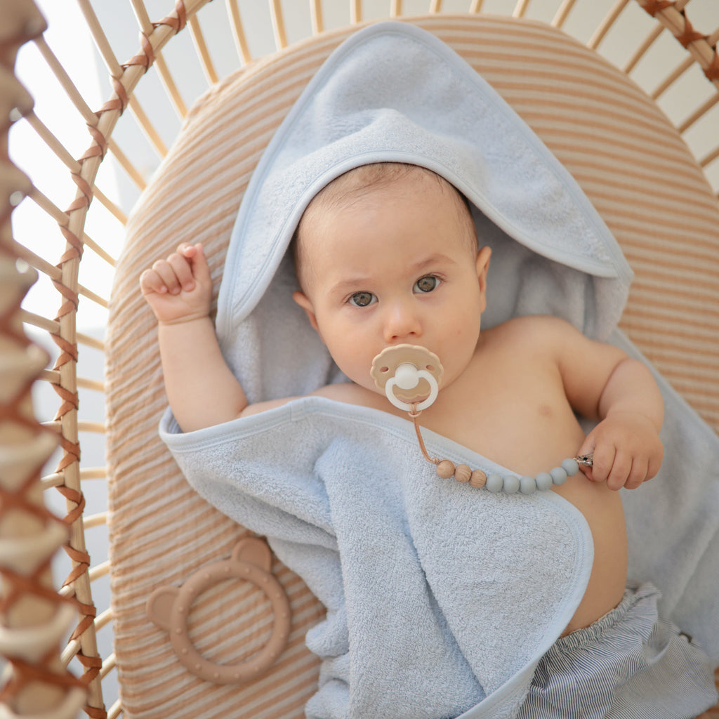 Mushie Organic Cotton Baby Hooded Towel | Playroom Avenue