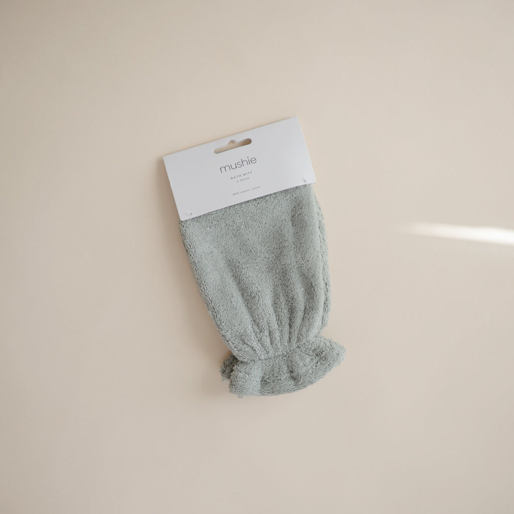 Mushie Organic Cotton Bath Mitt | Playroom Avenue
