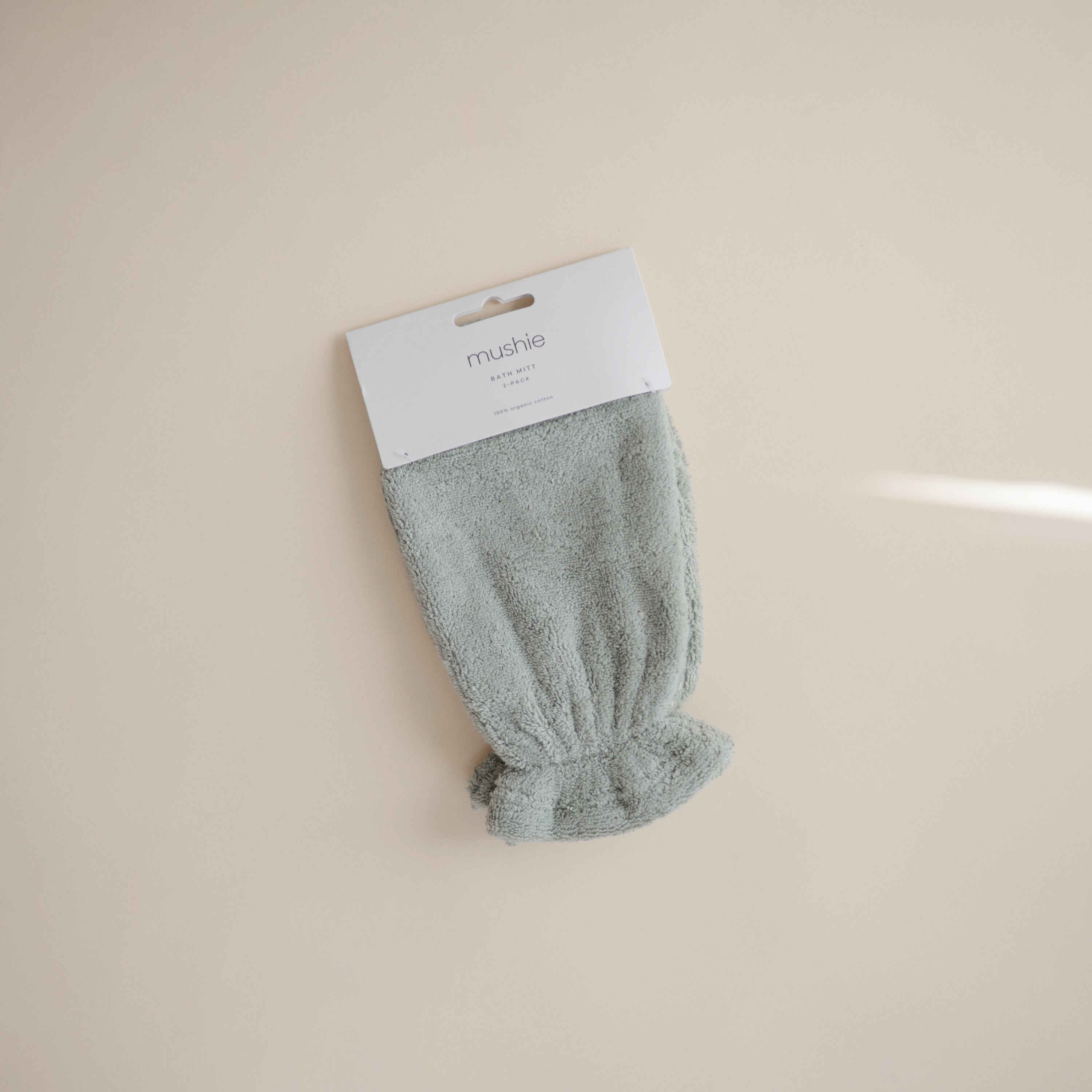 Mushie Organic Cotton Bath Mitt | Playroom Avenue