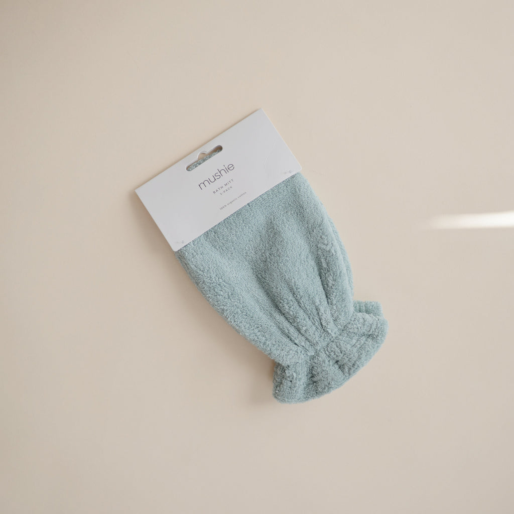 Mushie Organic Cotton Bath Mitt | Playroom Avenue