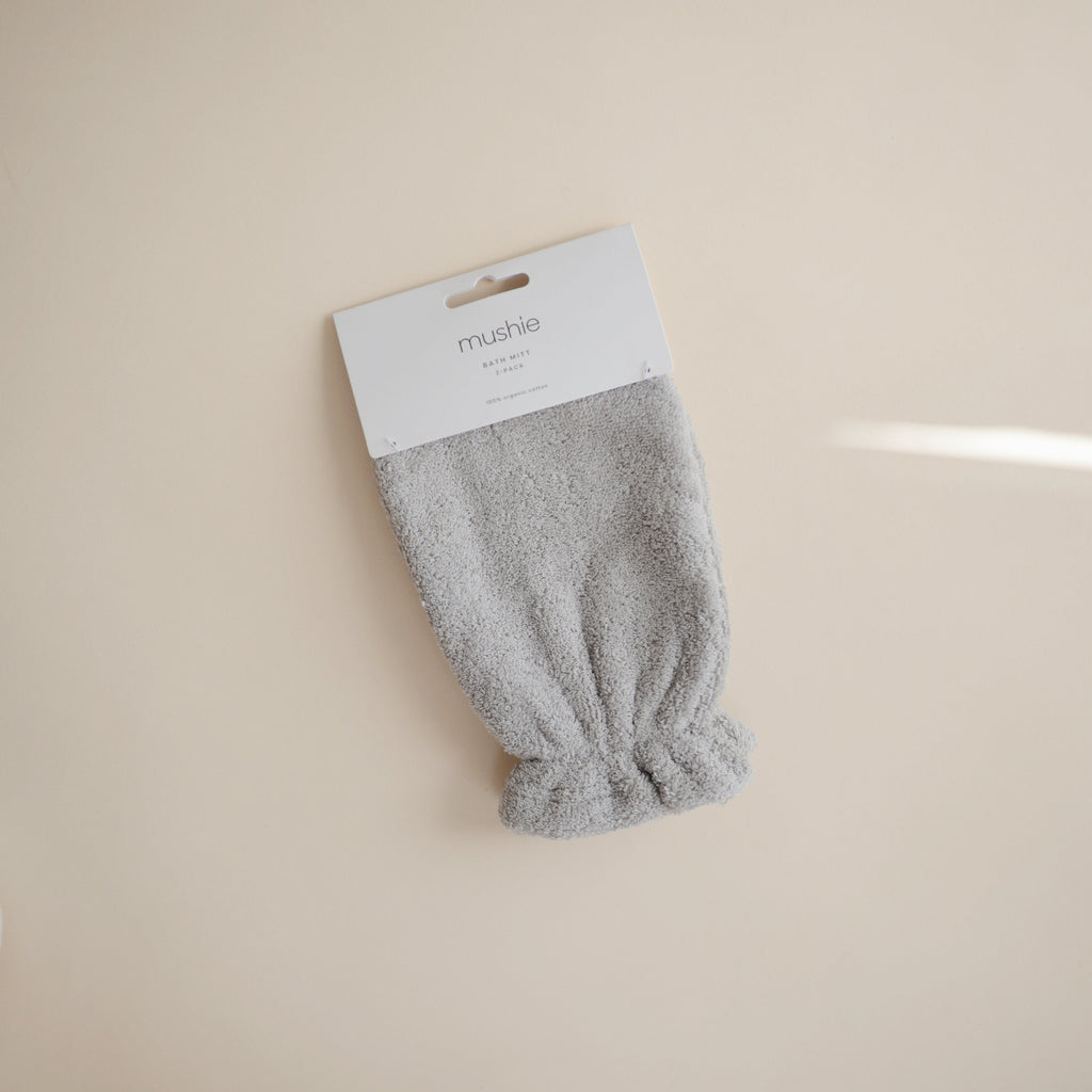 Mushie Organic Cotton Bath Mitt | Playroom Avenue