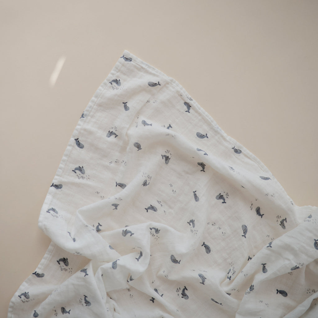 Mushie Organic Cotton Muslin Swaddle Blanket | Playroom Avenue