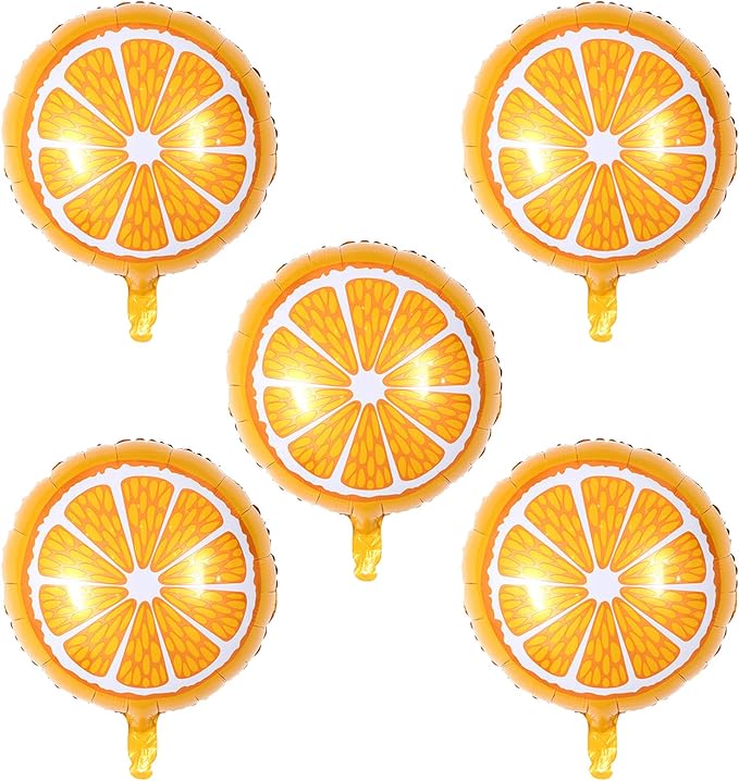 Orange Slice Mylar Balloon – 18" Fruit Party Decor | Ellie’s Party Supply | Playroom Avenue
