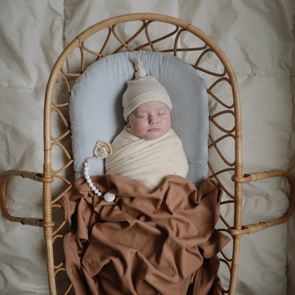 Mushie Ribbed Baby Blanket | Playroom Avenue
