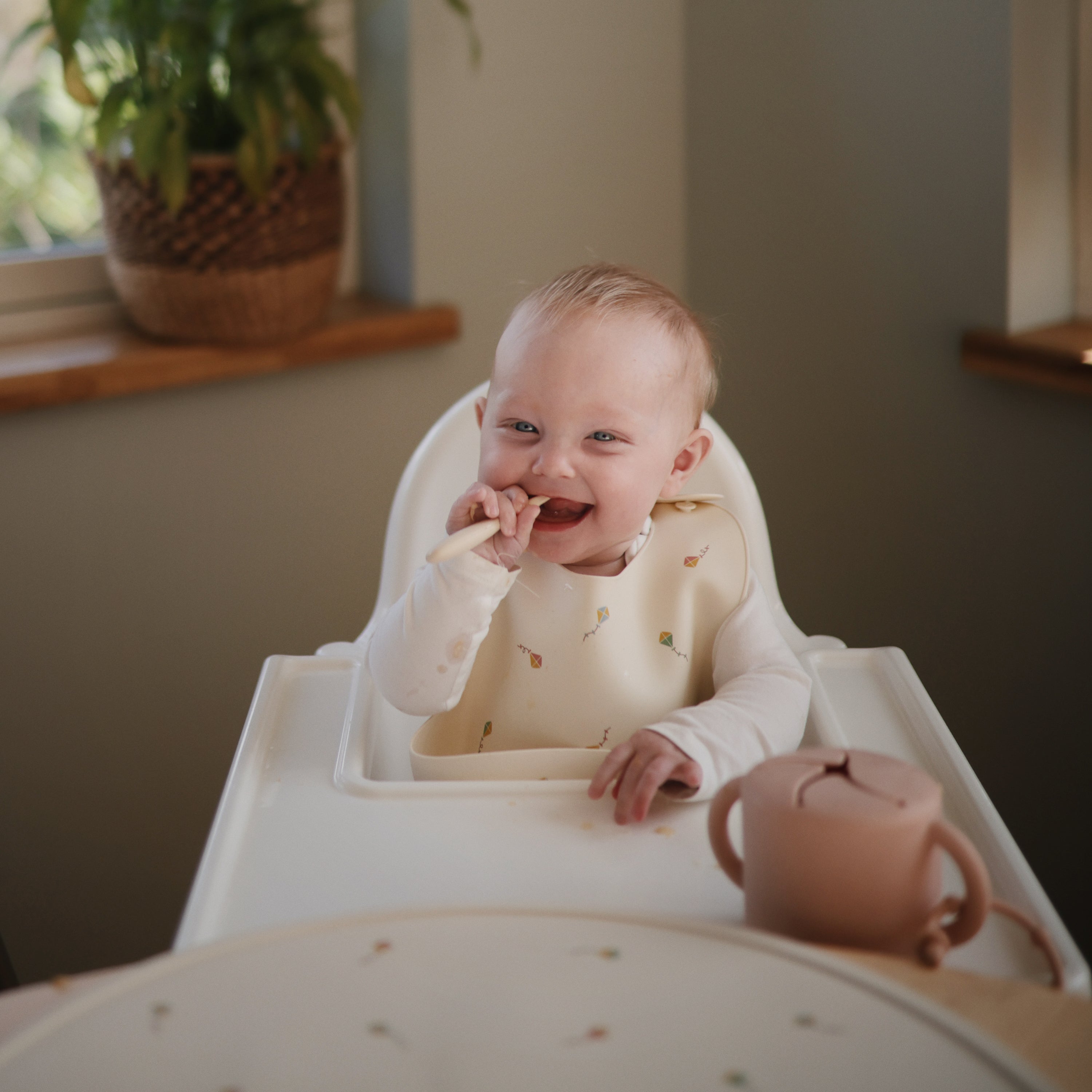 Mushie Silicone Baby Bib | Playroom Avenue