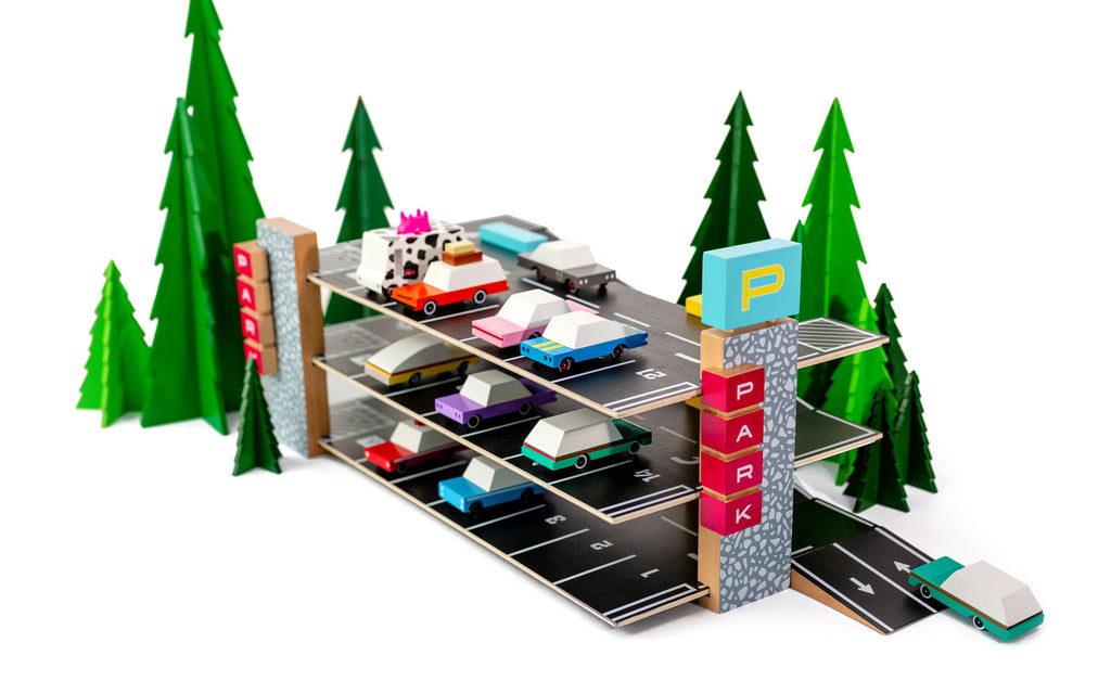 Candylab Magnetic Parking Garage | Playroom Avenue
