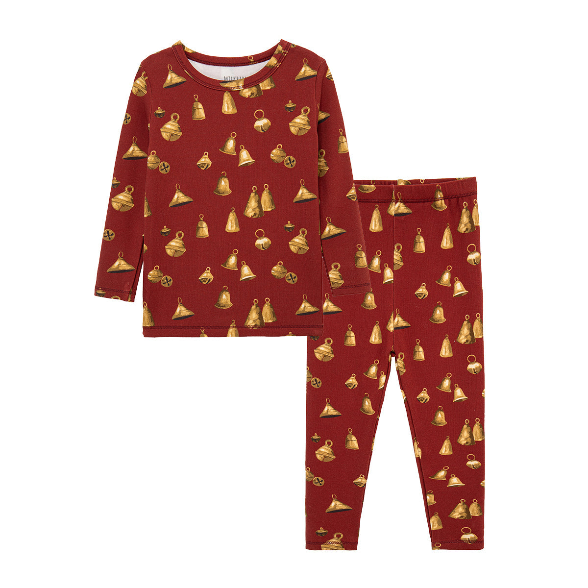 Milkbarn Vintage Bell Brushed Long Sleeve Two Piece Pajama Set | Playroom Avenue