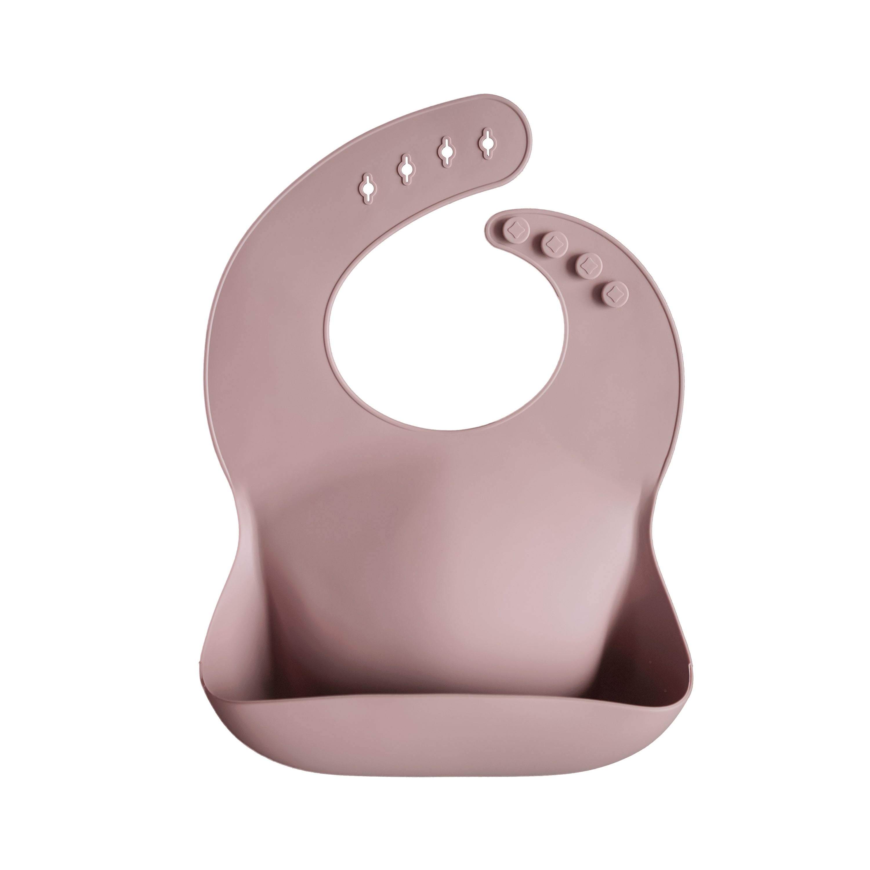 Mushie Silicone Baby Bib Warm Taupe | Playroom Avenue