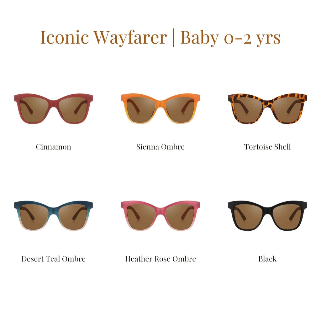 GRECH & CO. Iconic Wayfarer Ombre | Polarized Sunglasses | Baby | 0-2 Y | Playroom Avenue