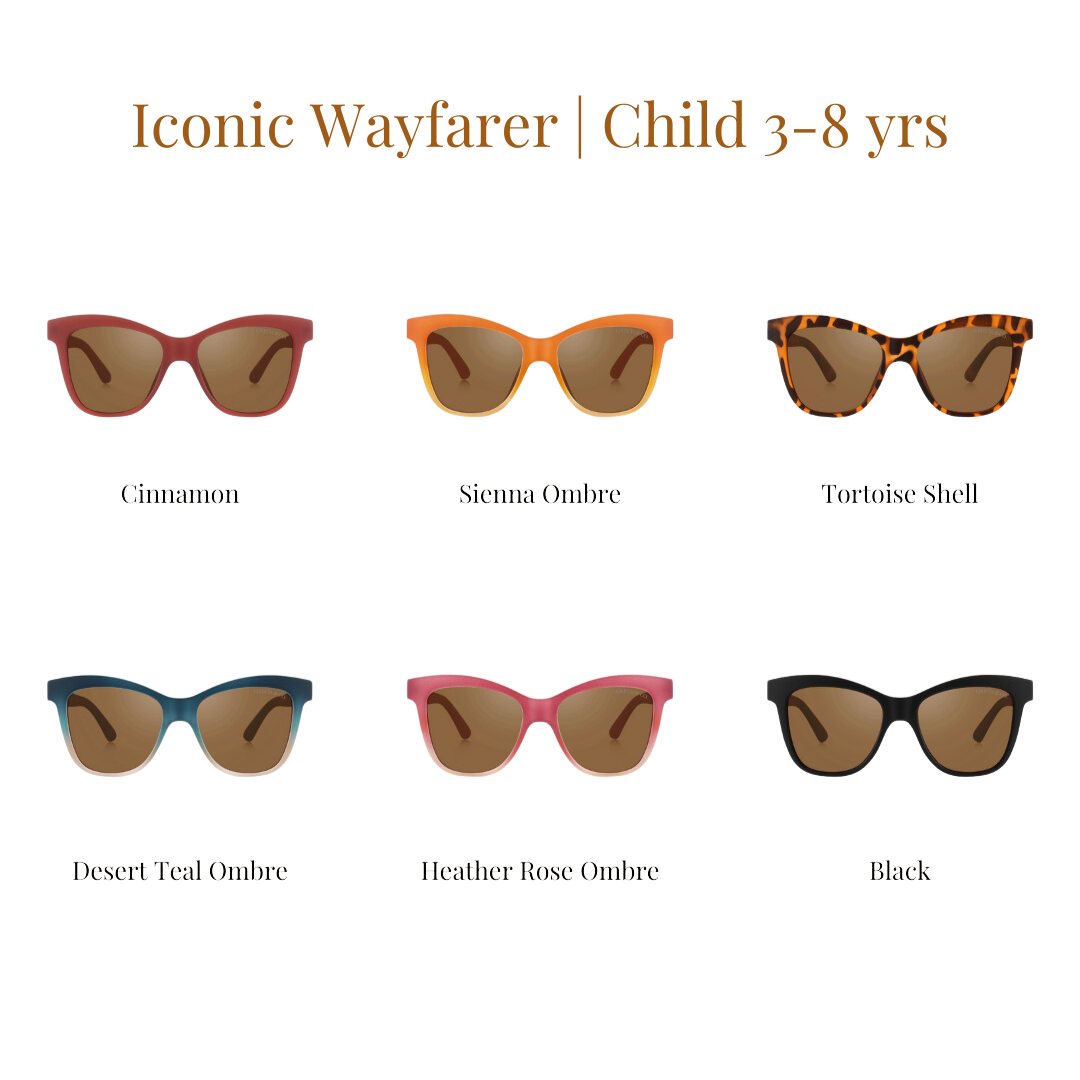 GRECH & CO. Iconic Wayfarer Ombre | Polarized Sunglasses | Child | 3-8 Y