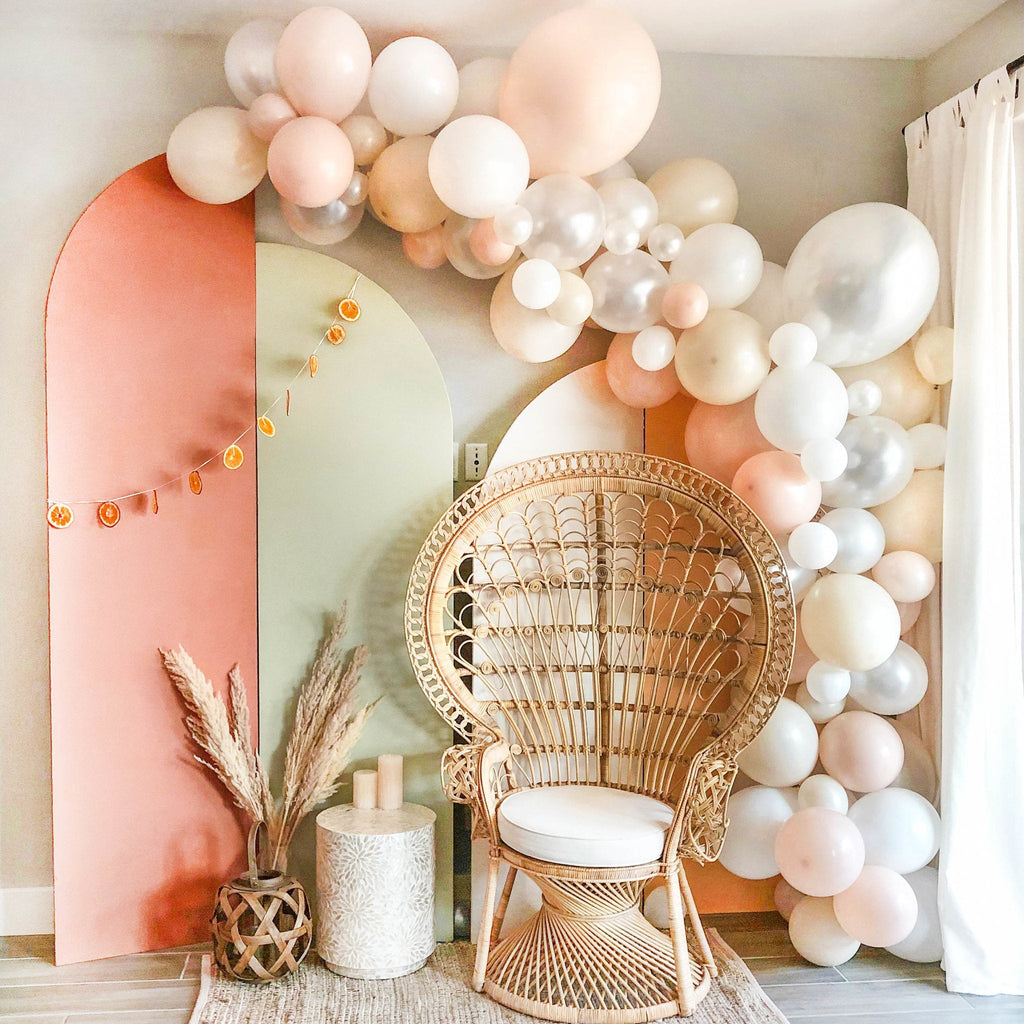 Ellie's Party Supply White Sand Balloon Garland Kit – 5ft Neutral Decor | Playroom Avenue