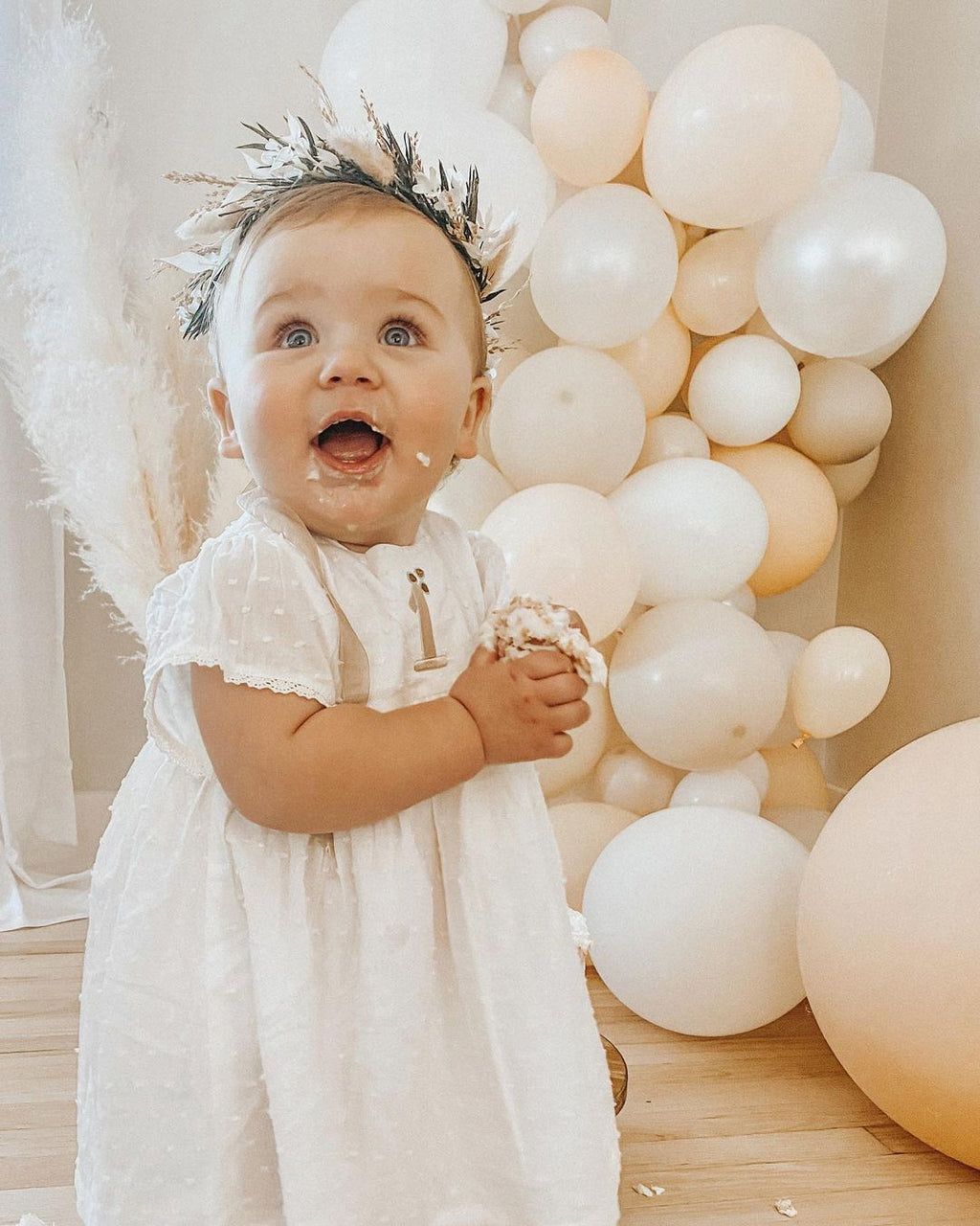 Ellie's Party Supply White Sand Balloon Garland Kit – 5ft Neutral Decor | Playroom Avenue