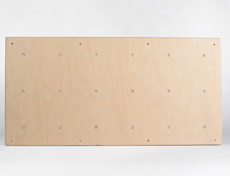 Everett & Avery Co. Rock Climbing Panels - ElevatedCore Rectangular Wood Modular Panel Natural Wood | Playroom Avenue
