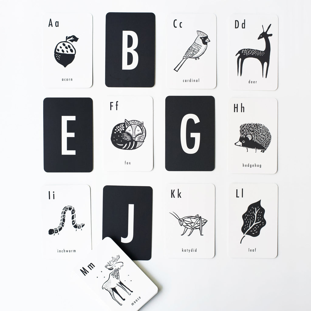 Wee Gallery Woodland Alphabet Cards | Playroom Avenue