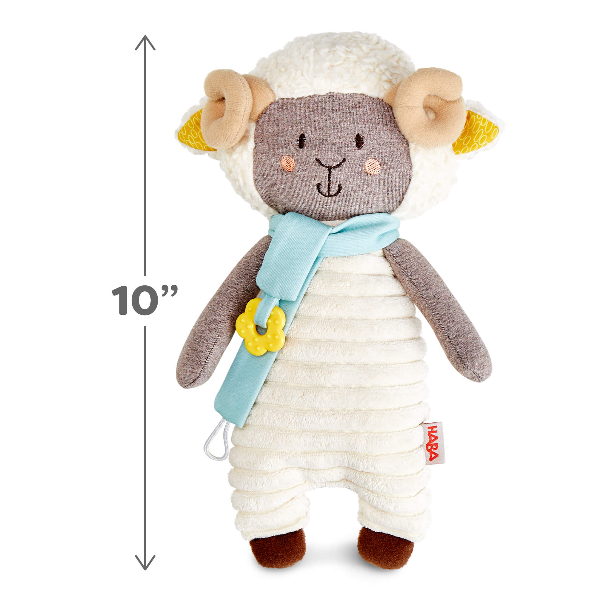 HABA Woolbert the Ram Cuddly Baby Sensory Toy | Playroom Avenue