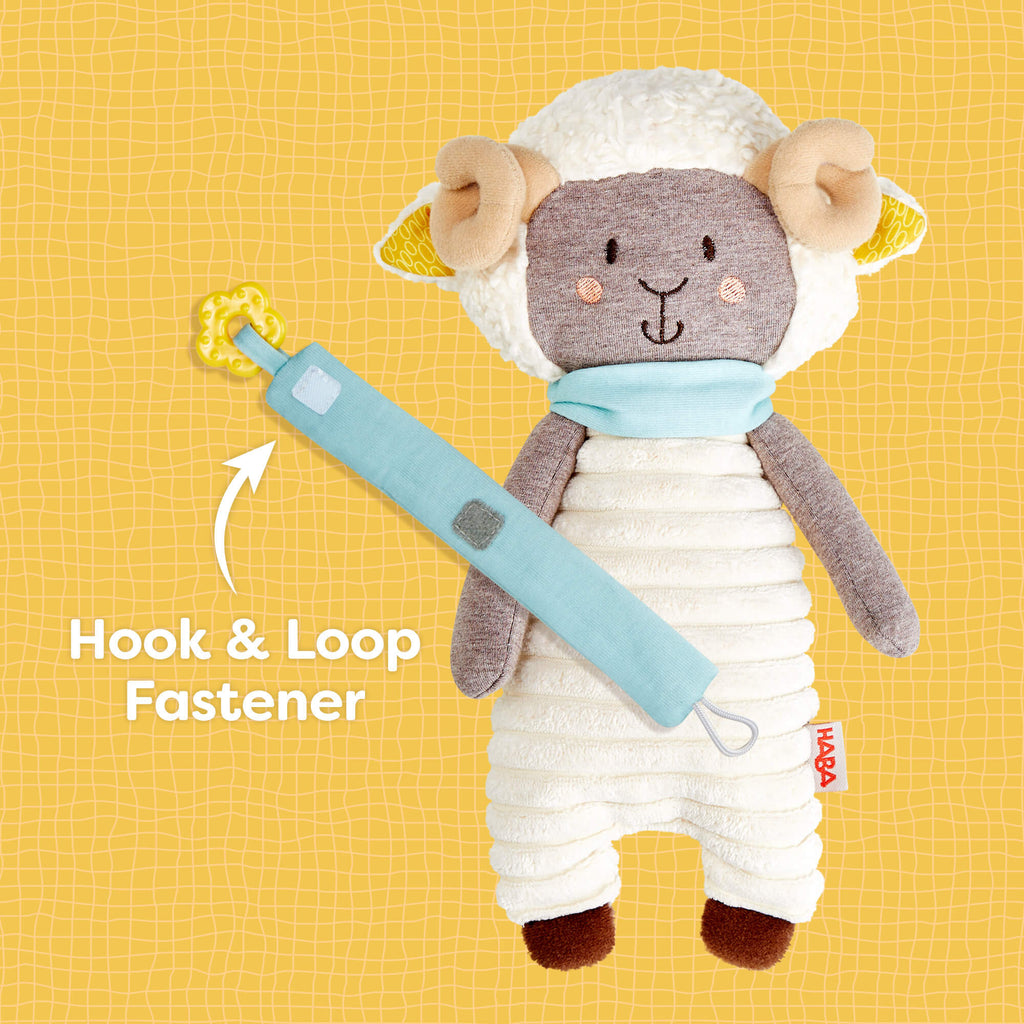 HABA Woolbert the Ram Cuddly Baby Sensory Toy | Playroom Avenue