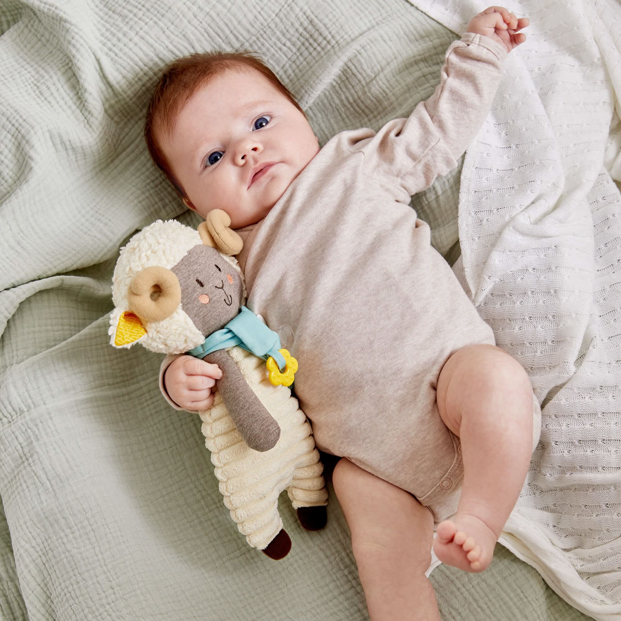 HABA Woolbert the Ram Cuddly Baby Sensory Toy | Playroom Avenue