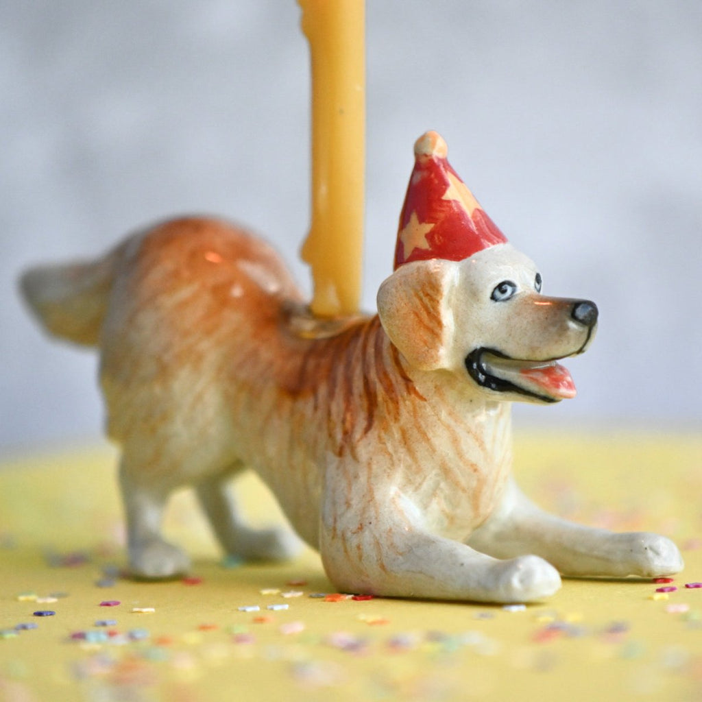 Camp Hollow Year of the Dog Cake Topper Golden Retriever Cake Topper | Playroom Avenue