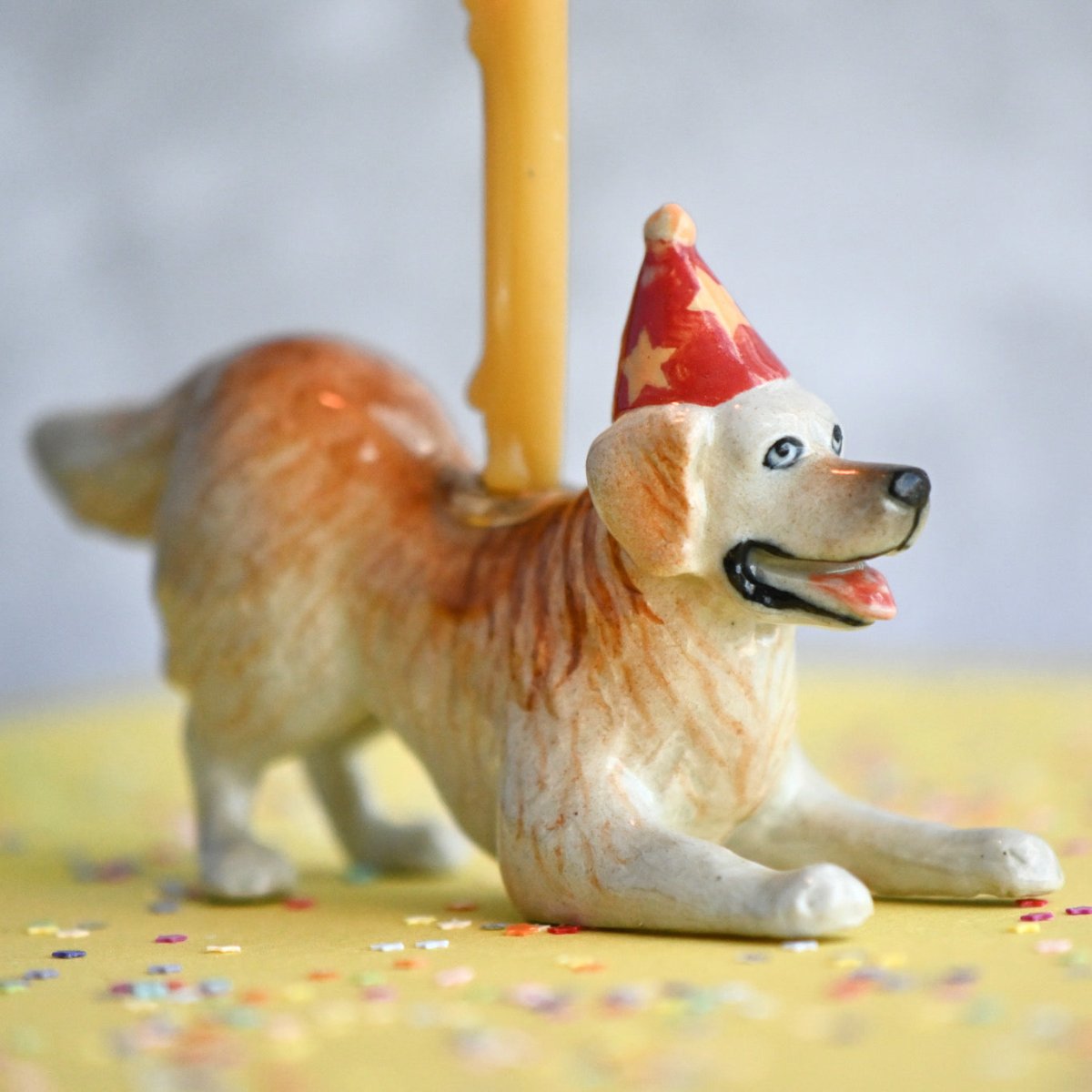 Camp Hollow Year of the Dog Cake Topper Golden Retriever Cake Topper | Playroom Avenue