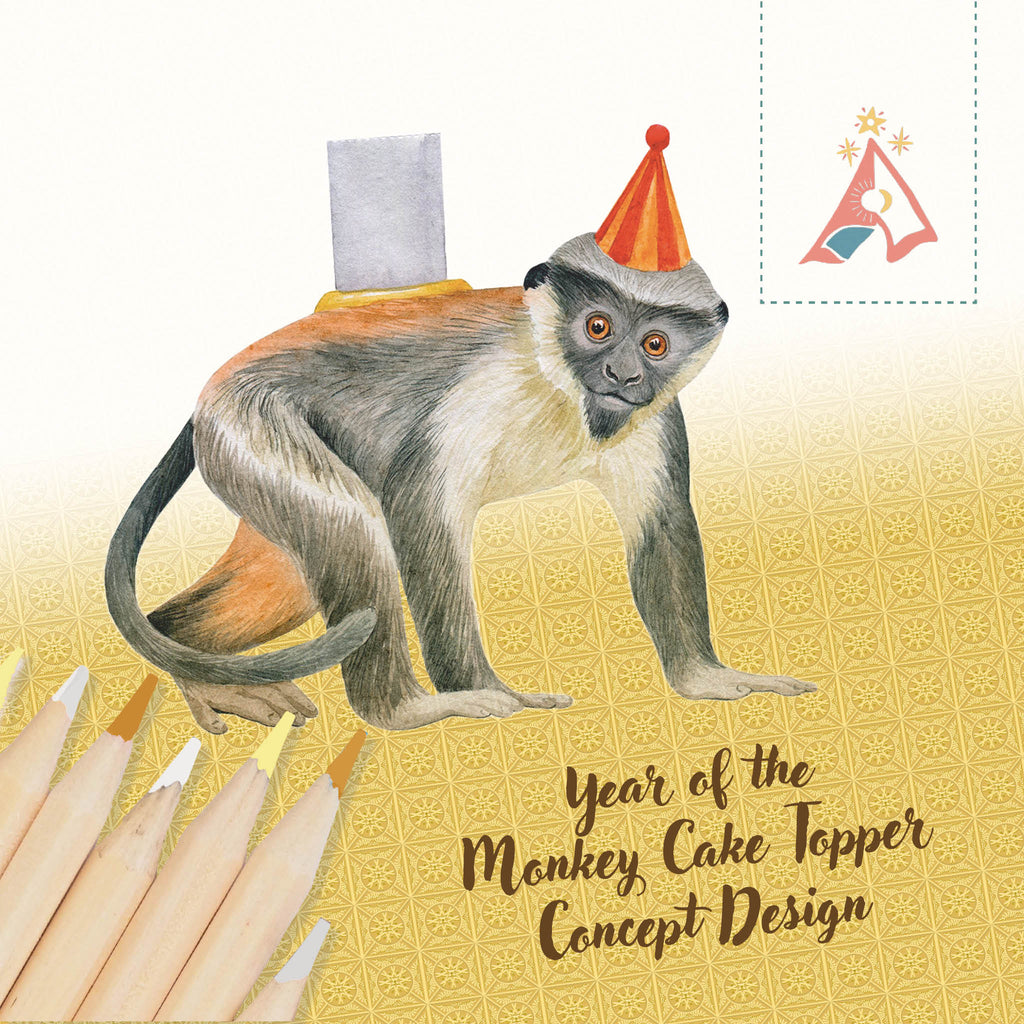 Camp Hollow Year of the Monkey Cake Topper | Playroom Avenue
