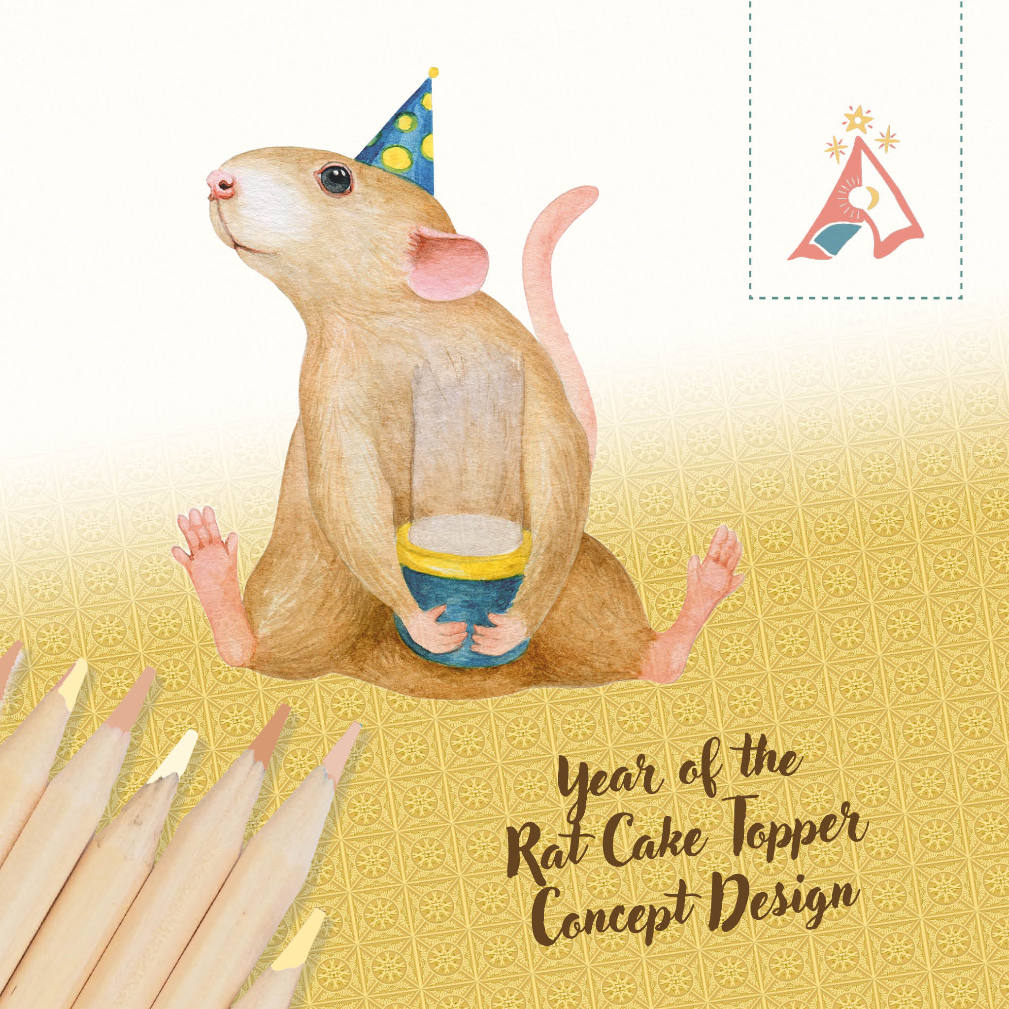 Camp Hollow Year of the Rat Cake Topper | Playroom Avenue