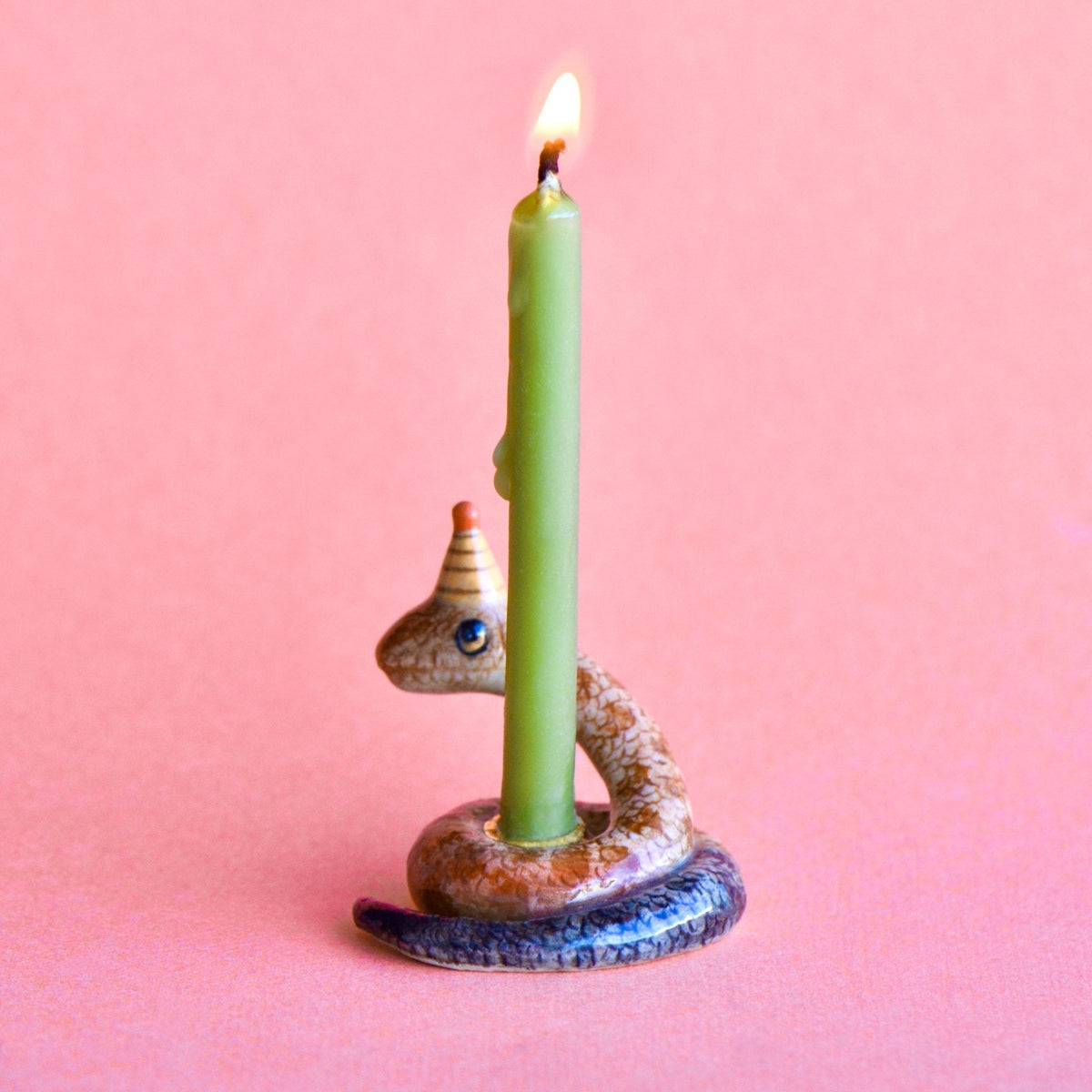 Camp Hollow Year of the Snake Cake Topper | Porcelain Party Animal | Candle Holder | Chinese Zodiac | Playroom Avenue