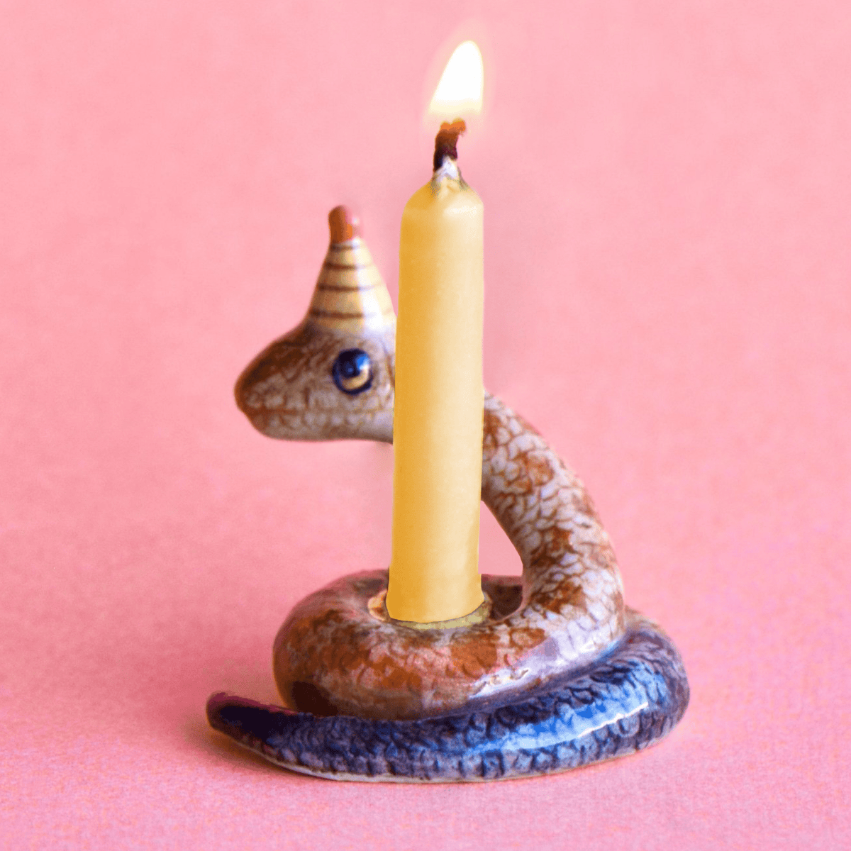 Camp Hollow Year of the Snake Cake Topper | Porcelain Party Animal | Candle Holder | Chinese Zodiac | Playroom Avenue