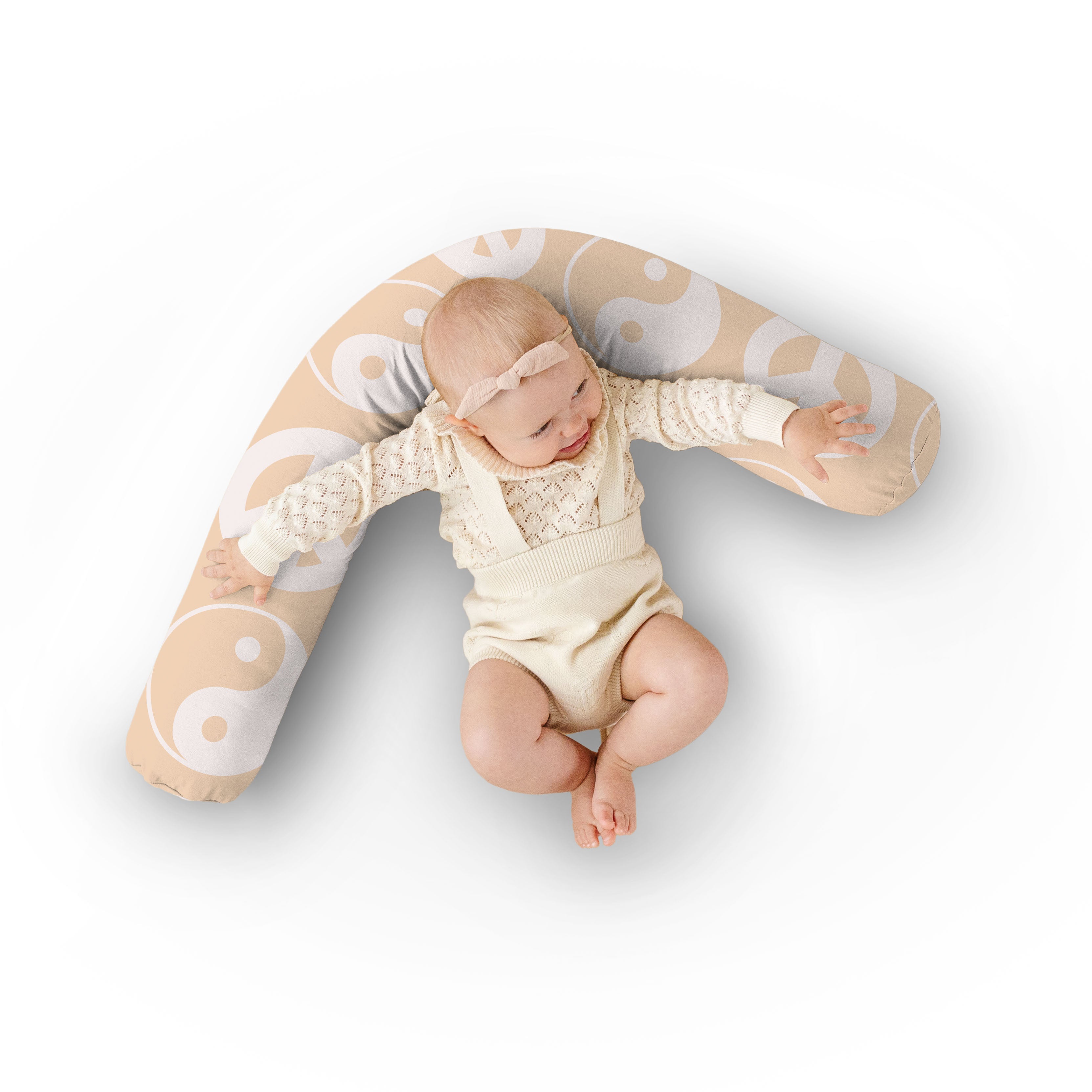 Toki Kids Beige Yin Yang Support Pillow - Playroom Avenue