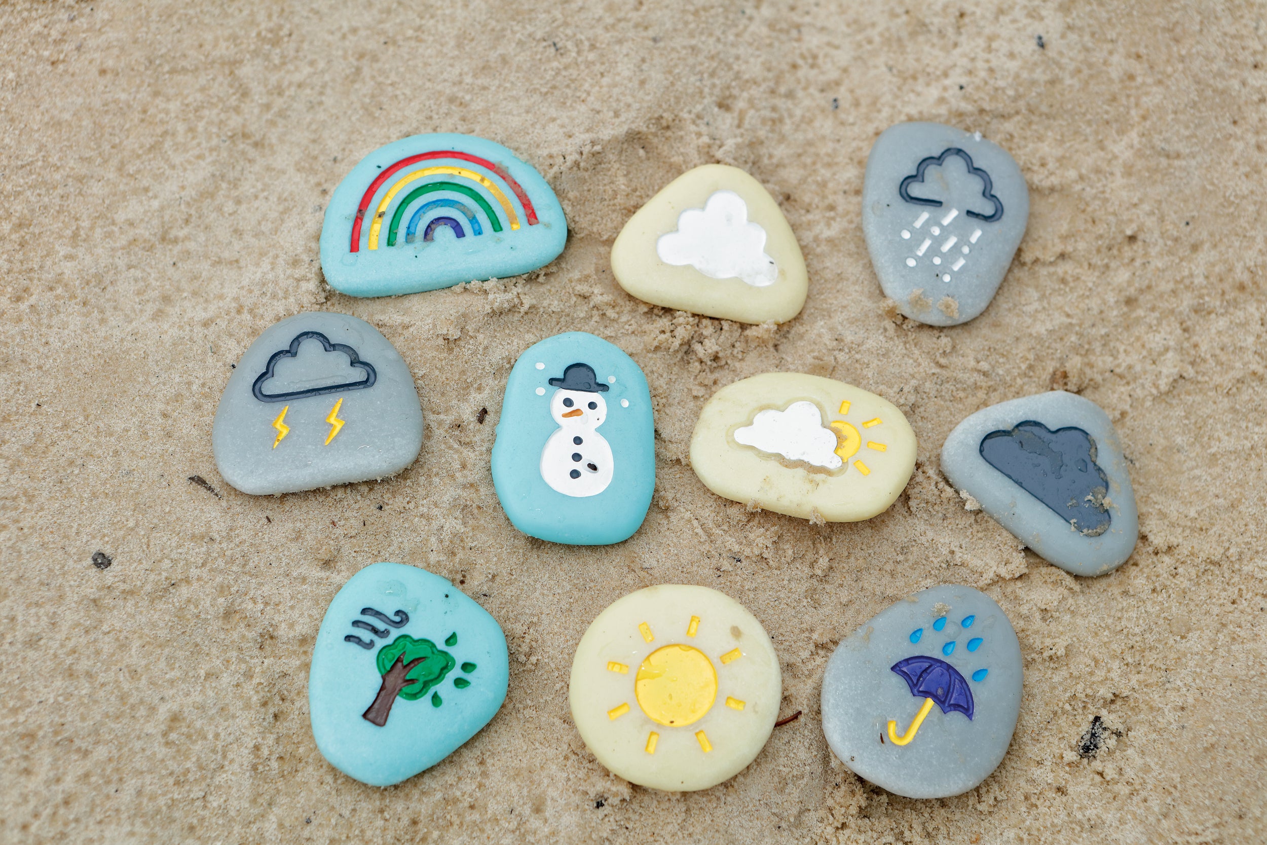 Weather Learning Stones for Kids