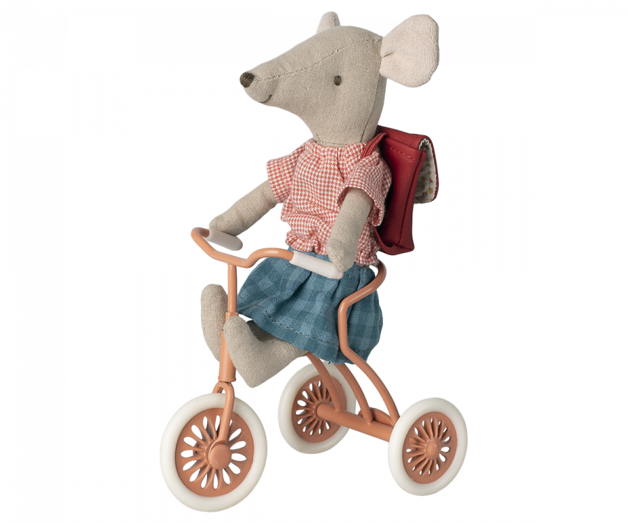 Maileg Mouse Bike CORAL